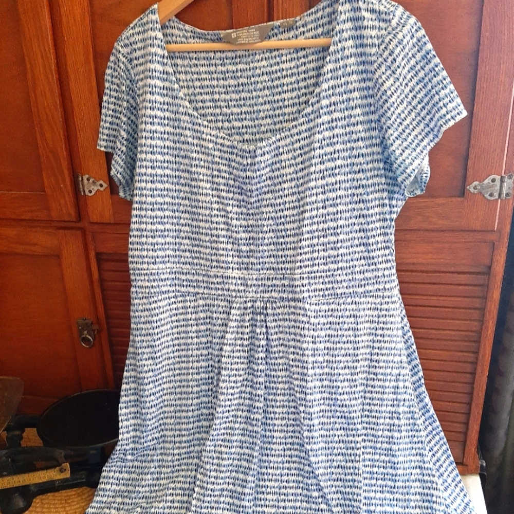 Mountain Warehouse blue and white dress